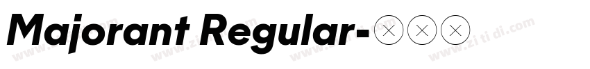 Majorant Regular字体转换